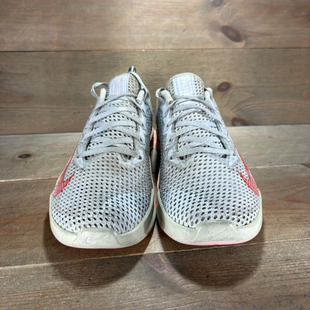 Nike Metcon 6 Womens size 9.5 shoes Gray Mesh Lace Up Training sneakers